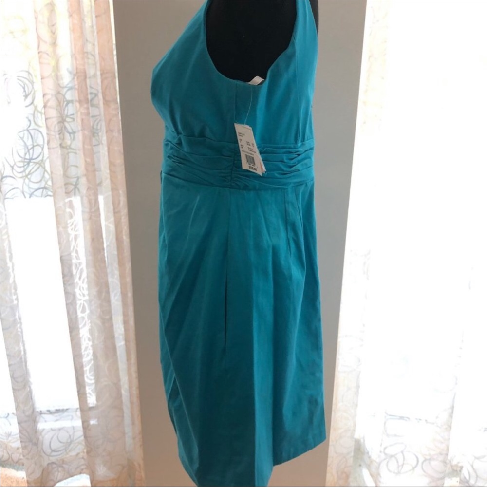 David’s Bridal Malibu blue dress with side pockets - Picture 4 of 16